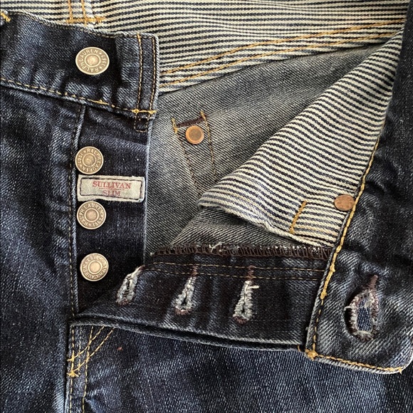 Polo by Ralph Lauren Sullivan Slim Button Fly Dark wash jeans Size 31 / 32 - Picture 6 of 16